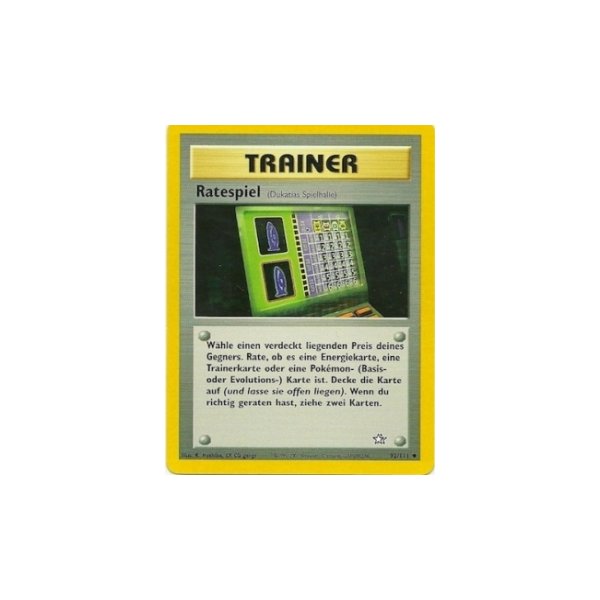 Ratespiel 92/111 1. Edition BESPIELT