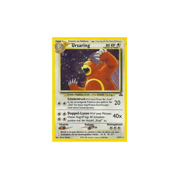 Ursaring 34/75 1. Edition BESPIELT