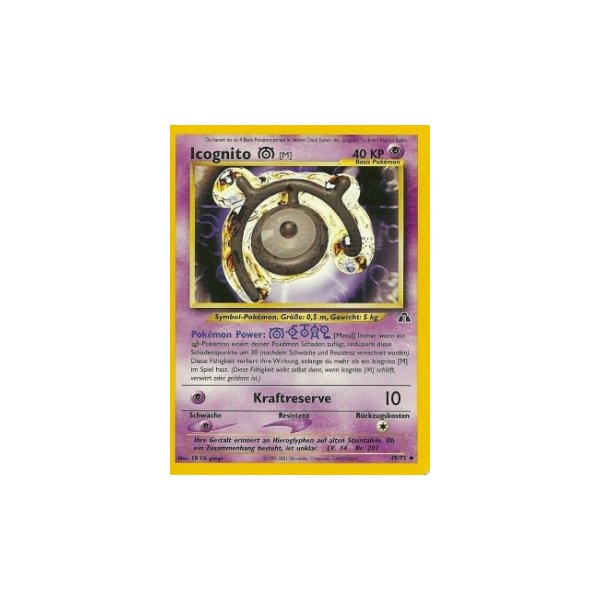 Icognito M 49/75 1. Edition BESPIELT