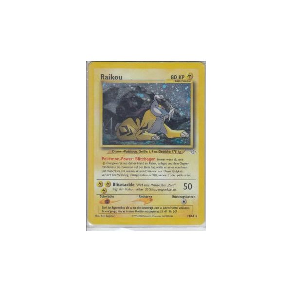 Raikou 13/64 1. Edition HOLO BESPIELT