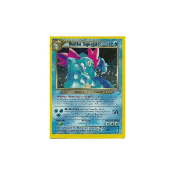 Dunkles Impergator 5/105 1. Edition HOLO BESPIELT