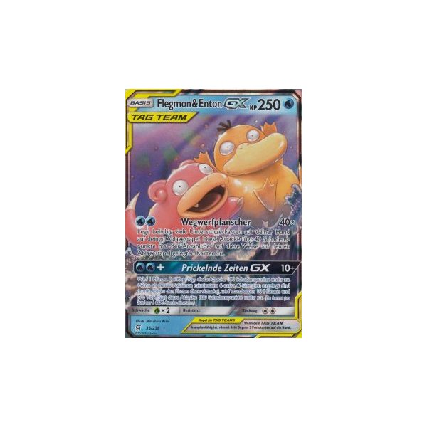 Flegmon &amp; Enton-GX TAG TEAM 035/236 HOLO
