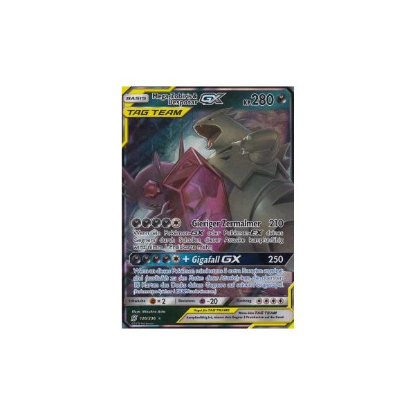 Mega-Zobiris &amp; Despotar-GX TAG TEAM 126/236 HOLO