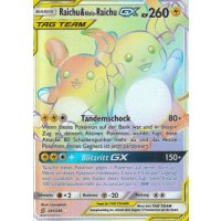 Raichu &amp; Alola-Raichu-GX TAG TEAM 241/236 RAINBOW