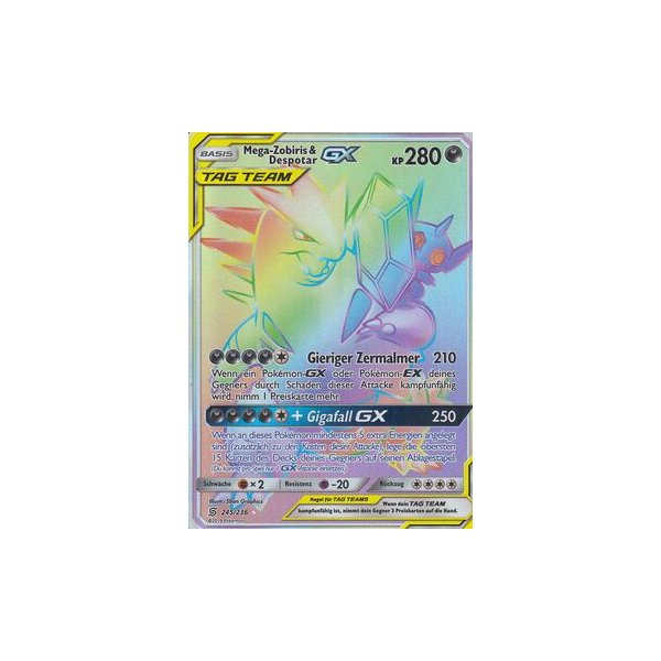 Mega-Zobiris &amp; Despotar-GX TAG TEAM 245/236 RAINBOW