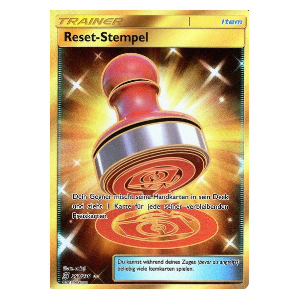 Reset-Stempel 253/236 GOLDRAND