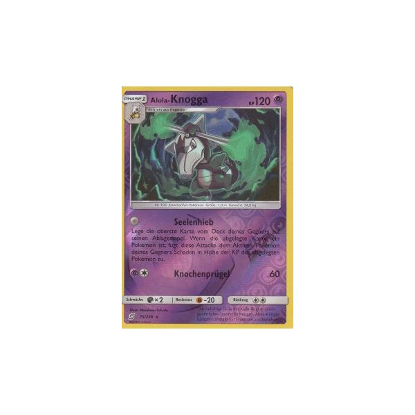 Alola-Knogga 075/236 REVERSE HOLO