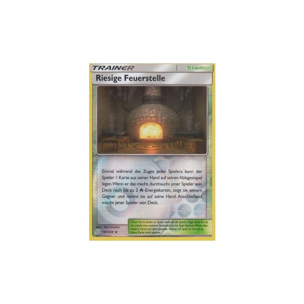 Riesige Feuerstelle 197/236 REVERSE HOLO