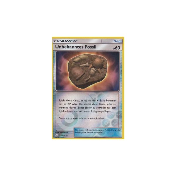 Unbekanntes Fossil 210/236 REVERSE HOLO