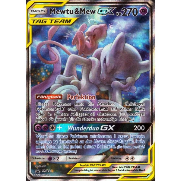 Mewtu &amp; Mew-GX SM191