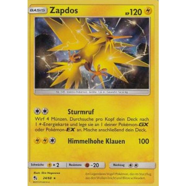 Zapdos 24/68 HOLO