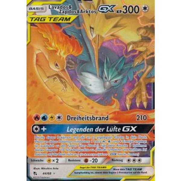 Lavados &amp; Zapdos &amp; Arktos-GX TAG TEAM 44/68