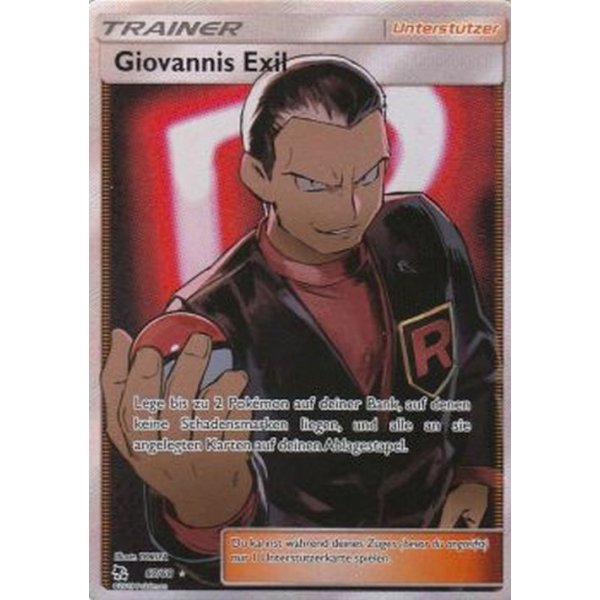 Pokémon Sammelkarte Trainer Giovannis Exil 67/68 Deutsch Near Mint 
