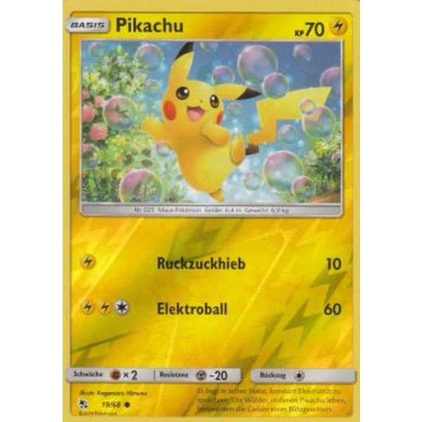 Pikachu 19/68 REVERSE HOLO