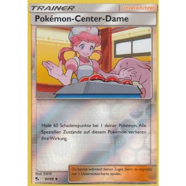 Pok&eacute;mon-Center-Dame 64/68 REVERSE HOLO
