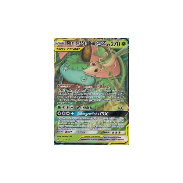 Bisaflor &amp; Serpifeu-GX TAG TEAM 001/236