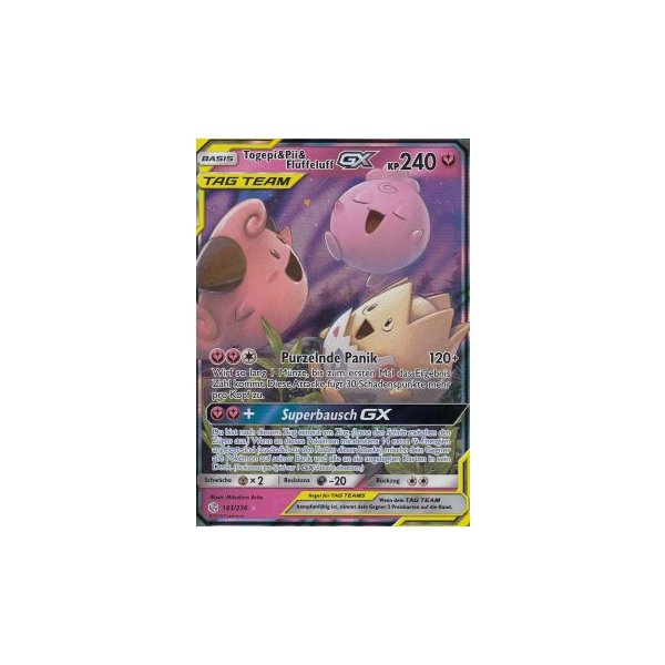 Togepi &amp; Pii &amp; Fluffeluff-GX TAG TEAM 143/236