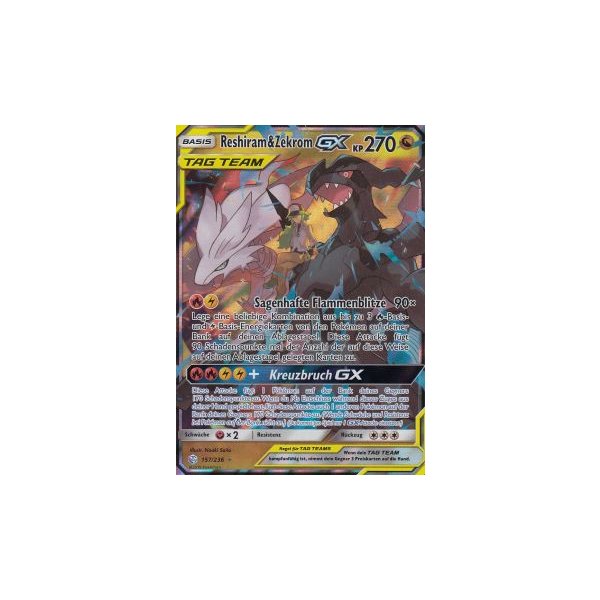 Reshiram & Zekrom Tag Team GX - 157/236 - Ultra Rare - Pokemon