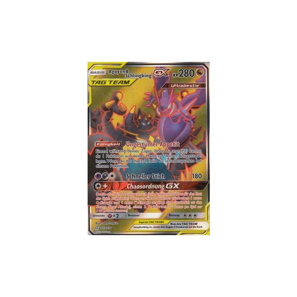 Agoyon &amp; Schlingking-GX TAG TEAM rot 223/236 FULLART