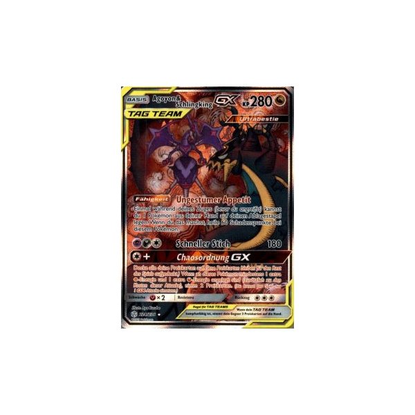 Agoyon &amp; Schlingking-GX TAG TEAM rot 224/236 FULLART