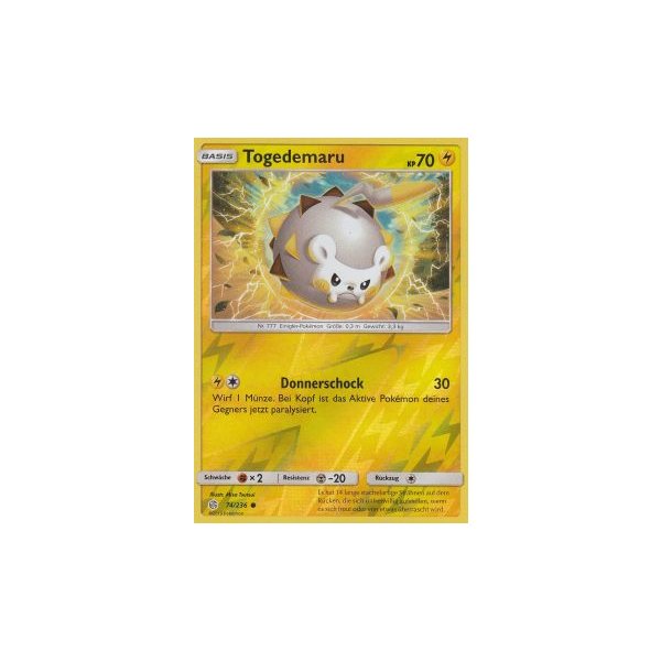 Togedemaru 074/236 REVERSE HOLO