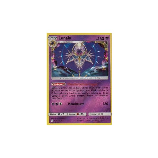 Lunala 102/236 REVERSE HOLO