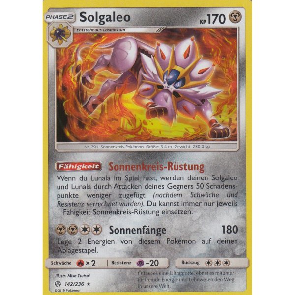 Solgaleo 142/236 REVERSE HOLO