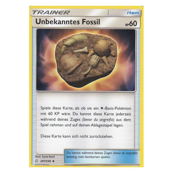 Unbekanntes Fossil 207/236 REVERSE HOLO