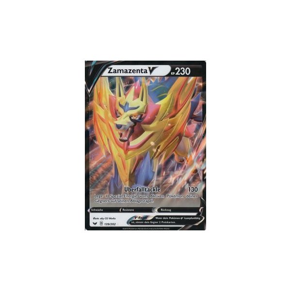 Zamazenta-V 139/202 HOLO OVERSIZED/&Uuml;BERGRO&szlig;