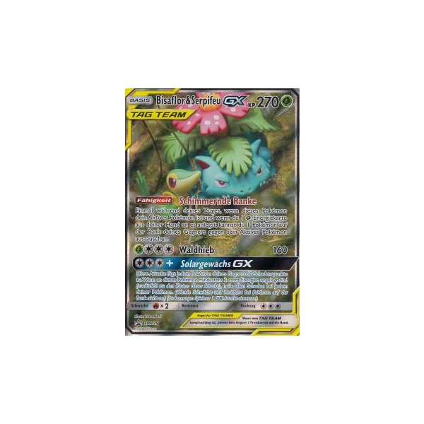 Bisaflor &amp; Serpifeu-GX TAG TEAM SM229 PROMO