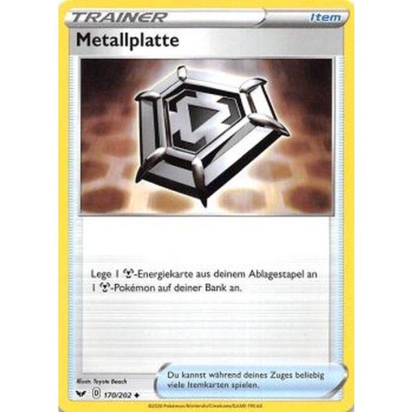 Metallplatte 170/202