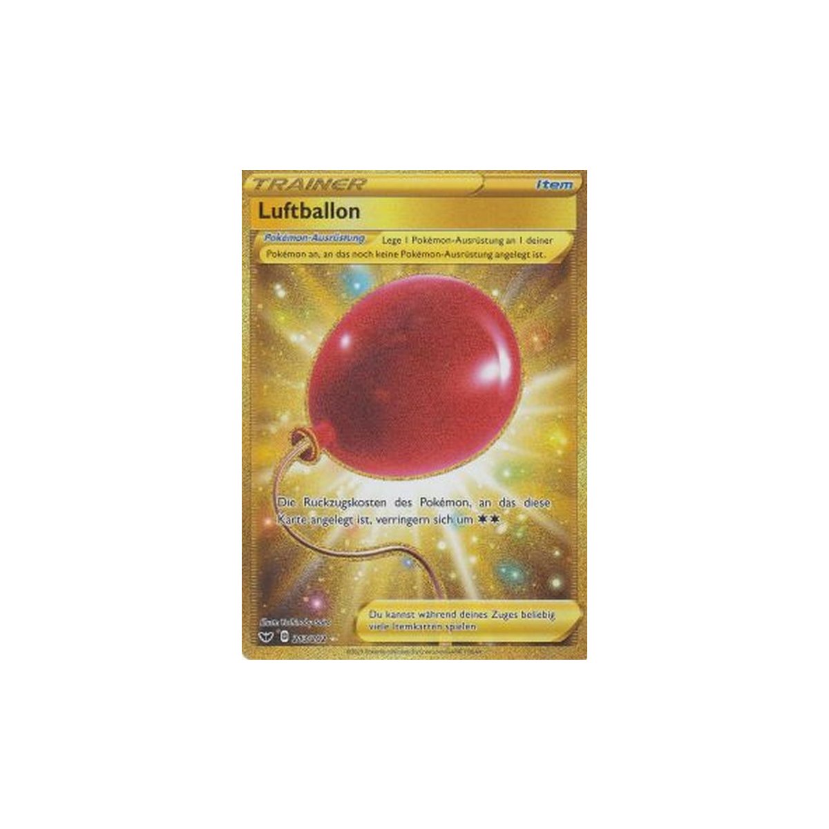 Luftballon 213/202 GOLDRAND Schwert und Schild Pokemon Karte kaufen
