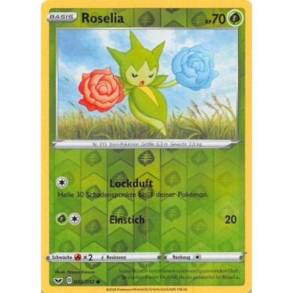 Roselia 003/202 REVERSE HOLO