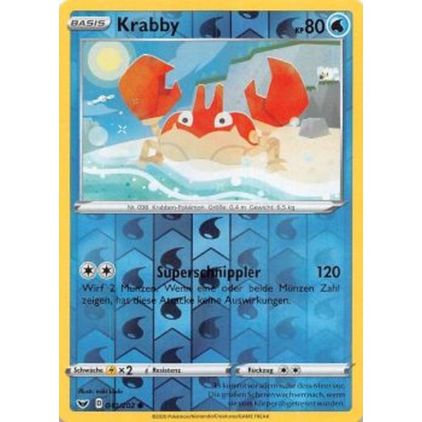 Krabby 043/202 REVERSE HOLO