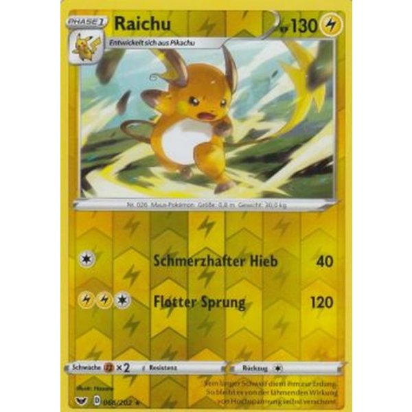 Raichu 066/202 REVERSE HOLO