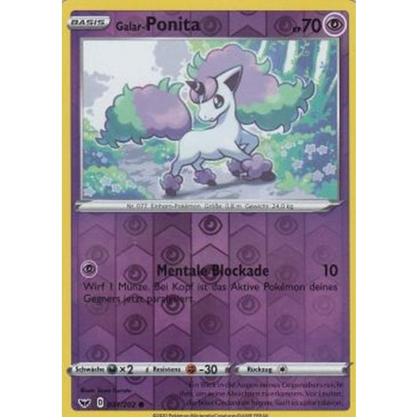 Galar-Ponita 081/202 REVERSE HOLO