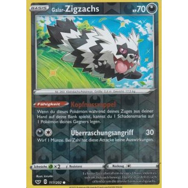 Galar-Zigzachs 117/202 REVERSE HOLO