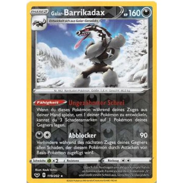 Galar-Barrikadax 119/202 REVERSE HOLO