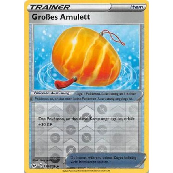 Gro&szlig;es Amulett 158/202 REVERSE HOLO