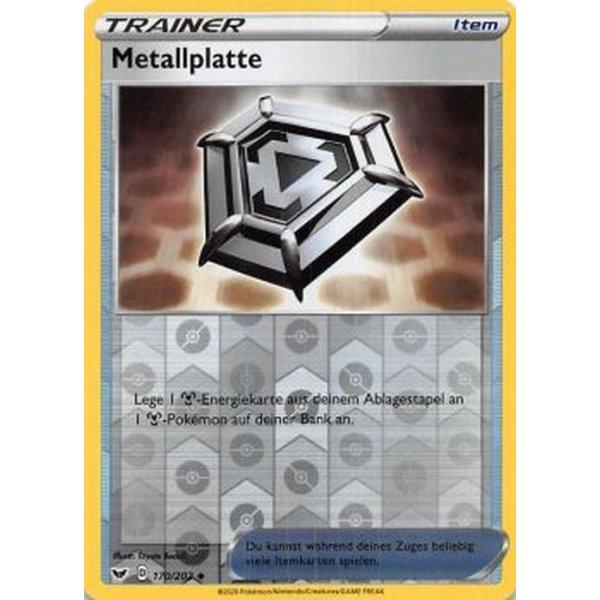 Metallplatte 170/202 REVERSE HOLO