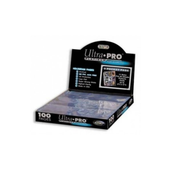 10 Seiten Ultra Pro 9-Pocket Pages Platinum