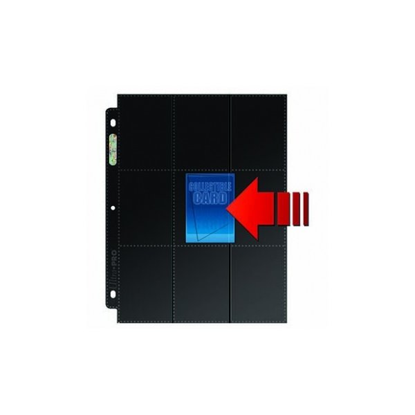 Ultra Pro 18-Pocket Pages Side Load Black (50 Seiten)