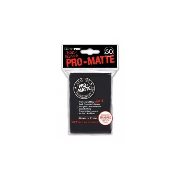 Ultra Pro Sleeves Pro-Matte Non-Glare: Black / Schwarz (50 H&uuml;llen)