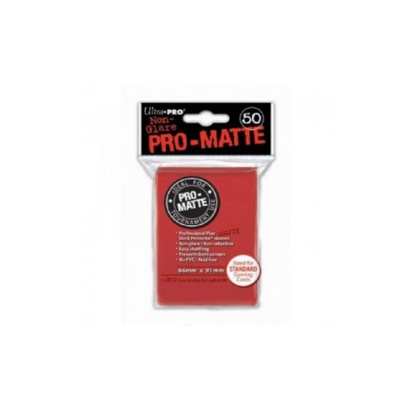 Ultra Pro Sleeves Pro-Matte Non-Glare: Red (50 H&uuml;llen)
