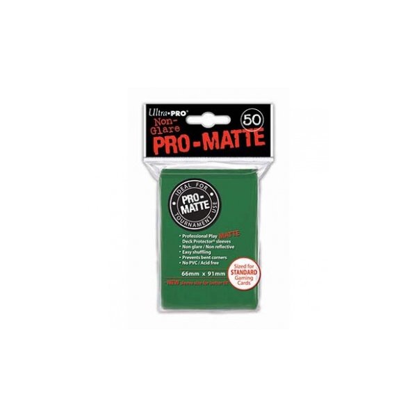 Ultra Pro Sleeves Pro-Matte Non-Glare: Green (50 H&uuml;llen)