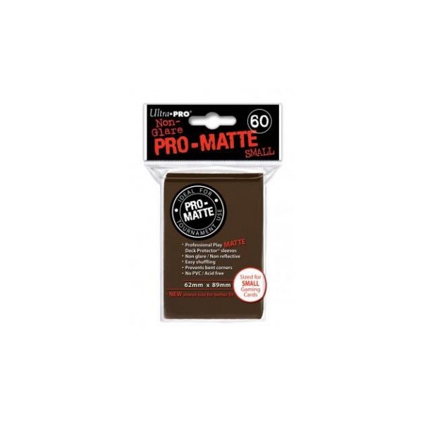 Ultra Pro Sleeves Pro-Matte: Braun matt (60 H&uuml;llen) mini