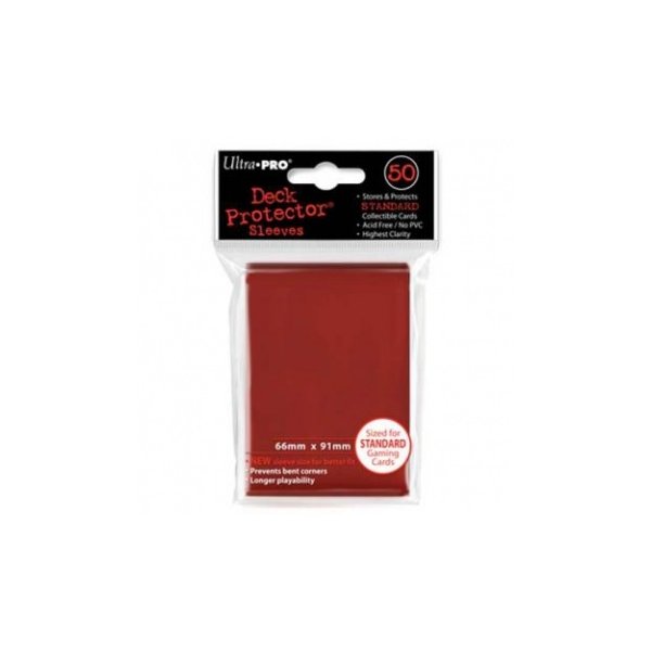 Ultra Pro Sleeves Red (50 H&uuml;llen)