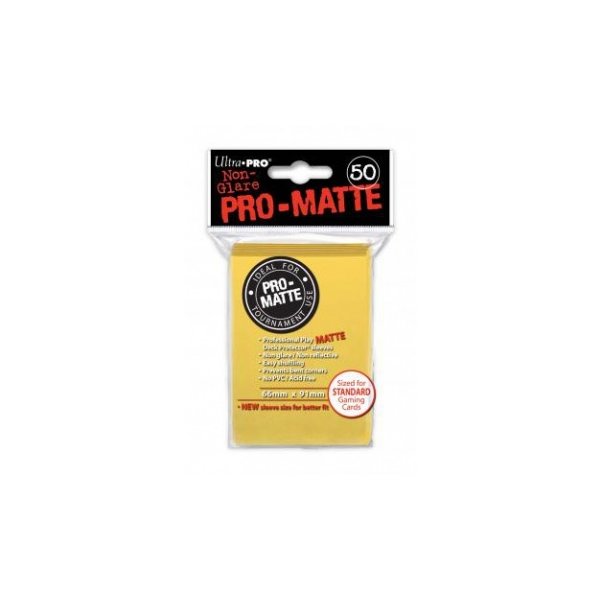 Ultra Pro Sleeves Pro-Matte Non-Glare: Yellow (50 H&uuml;llen)