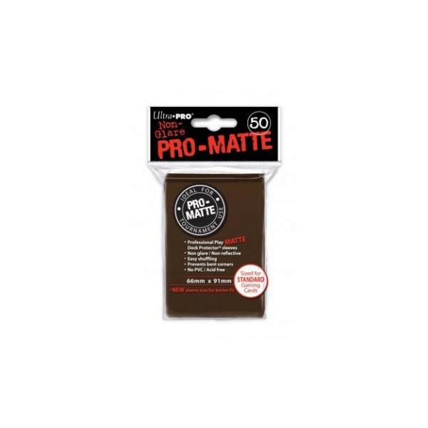 Ultra Pro Sleeves Pro-Matte Non-Glare: Brown (50 H&uuml;llen)