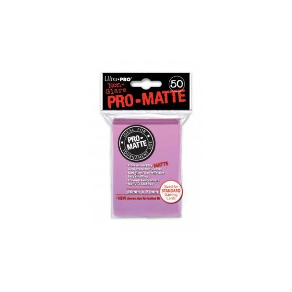 Ultra Pro Sleeves Pro-Matte Non-Glare: Pink (50 H&uuml;llen)